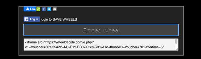 Tạo tạo vòng quay may mắn online với Wheel Decide